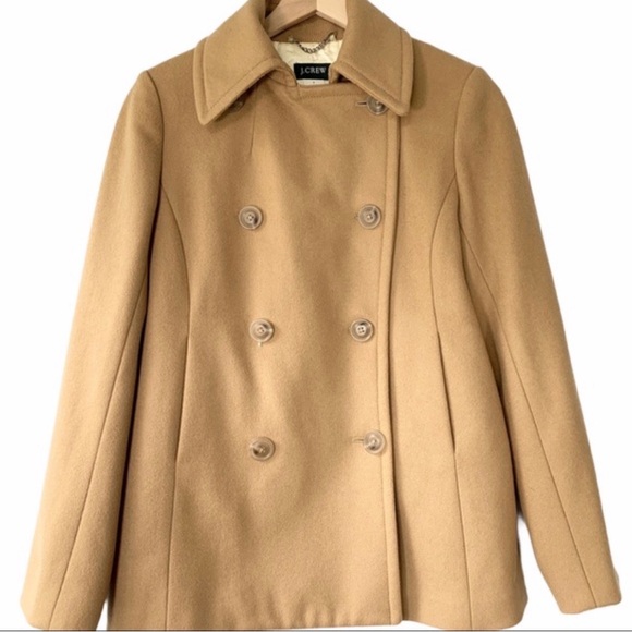 J. Crew Women's Classic wo
 Peacoat size M. camel
EUC - Picture 2 of 3